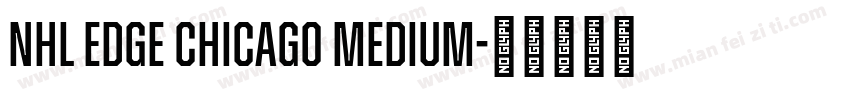 NHL Edge Chicago Medium字体转换